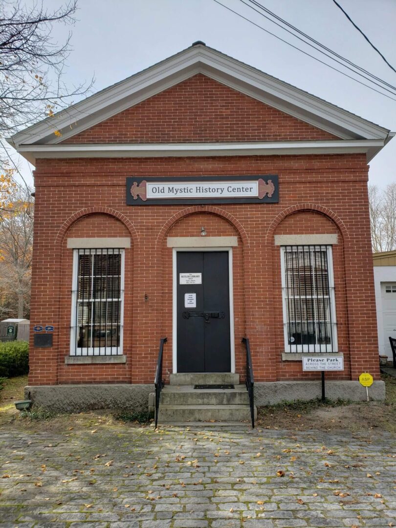 Old Mystic History Center Brick Building Front
